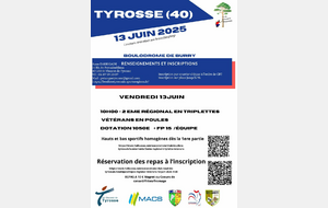 REGIONAL VETERANS 13 JUIN 2025 et repas