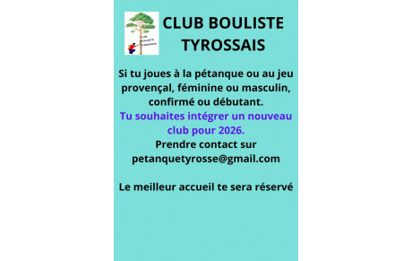 TU SOUHAITES CHANGER DE CLUB POUR 2026